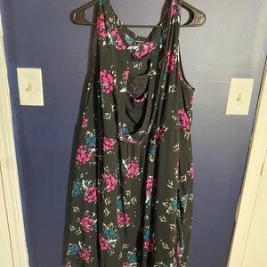 Floral and lace dress